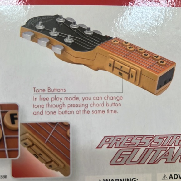 Air Guitar by Totes - With Lights Infrared Guitar String lights up when played - Picture 9 of 16